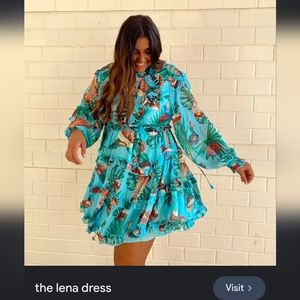 Lena Tropical Dress from Curverra Size 1x